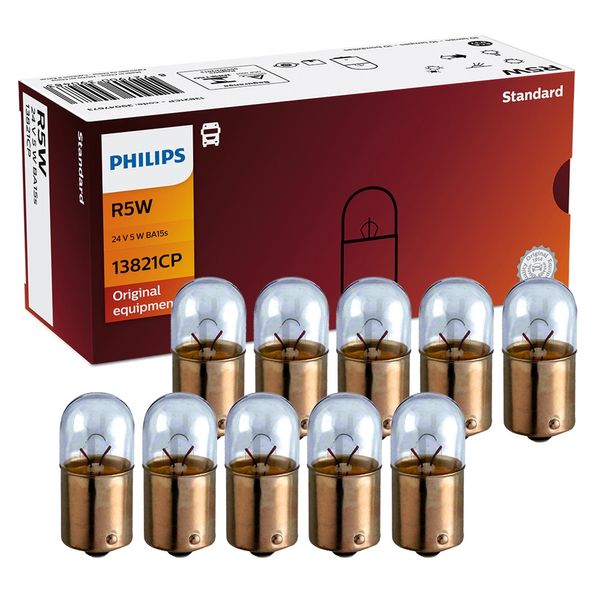 10 Lâmpada 13821 Philips Sinalização 67 24V 5W Lanterna Traseira