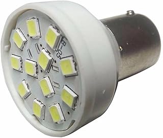 10 Lâmpada BA15S 21 1141 12V 12 LEDS Branco Autopoli