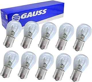 10 Lâmpada Gauss Miniatura Amarela 21 5W 24V BAU15S 1 Polo GL1056B