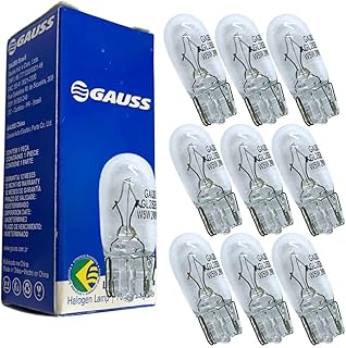 10 Lâmpada Gauss Miniatura Incolor B8 5D 24V 1 2W GL2741MF