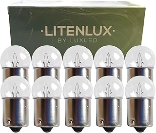10 Lâmpada Haloway R5W 12V BA15S 5W 1 Polo Sinalização