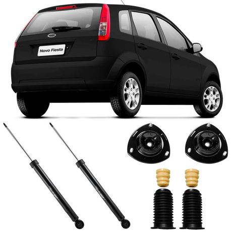 2 Amortecedor Ford Fiesta Hatch 2003 2014 Traseiro Cofap