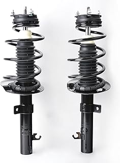 Conjunto completo de amortecedores dianteiros com mola helicoidal compatível com kit de amortecedores Ford Focus 2008 2009 2010 2011 272258 esquerdo e direito, 2 peças