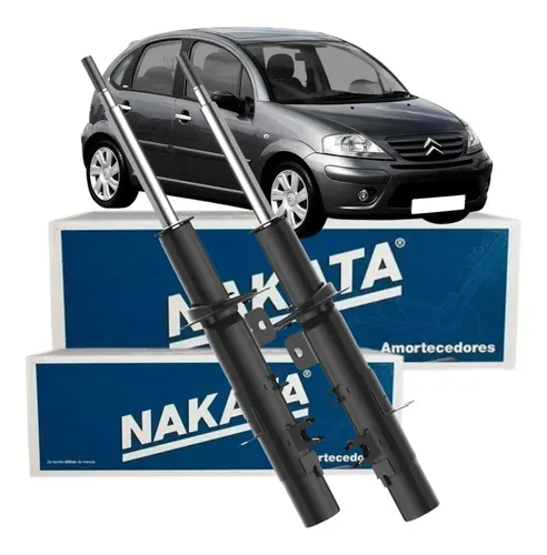 2 Amortecedor Mala Citroën C3 2003 2012 Nakata