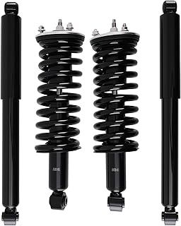 maXpeedingrods Amortecedores dianteiros e traseiros para Nissan Frontier 2005-2018, para Suzuki Equator 2009-2012, suportes completos com montagem de molas helicoidais 371102 345067