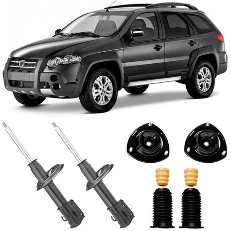 2 Amortecedor Palio Weekend Adventure 2001 2015 Traseiro Nakata Kit