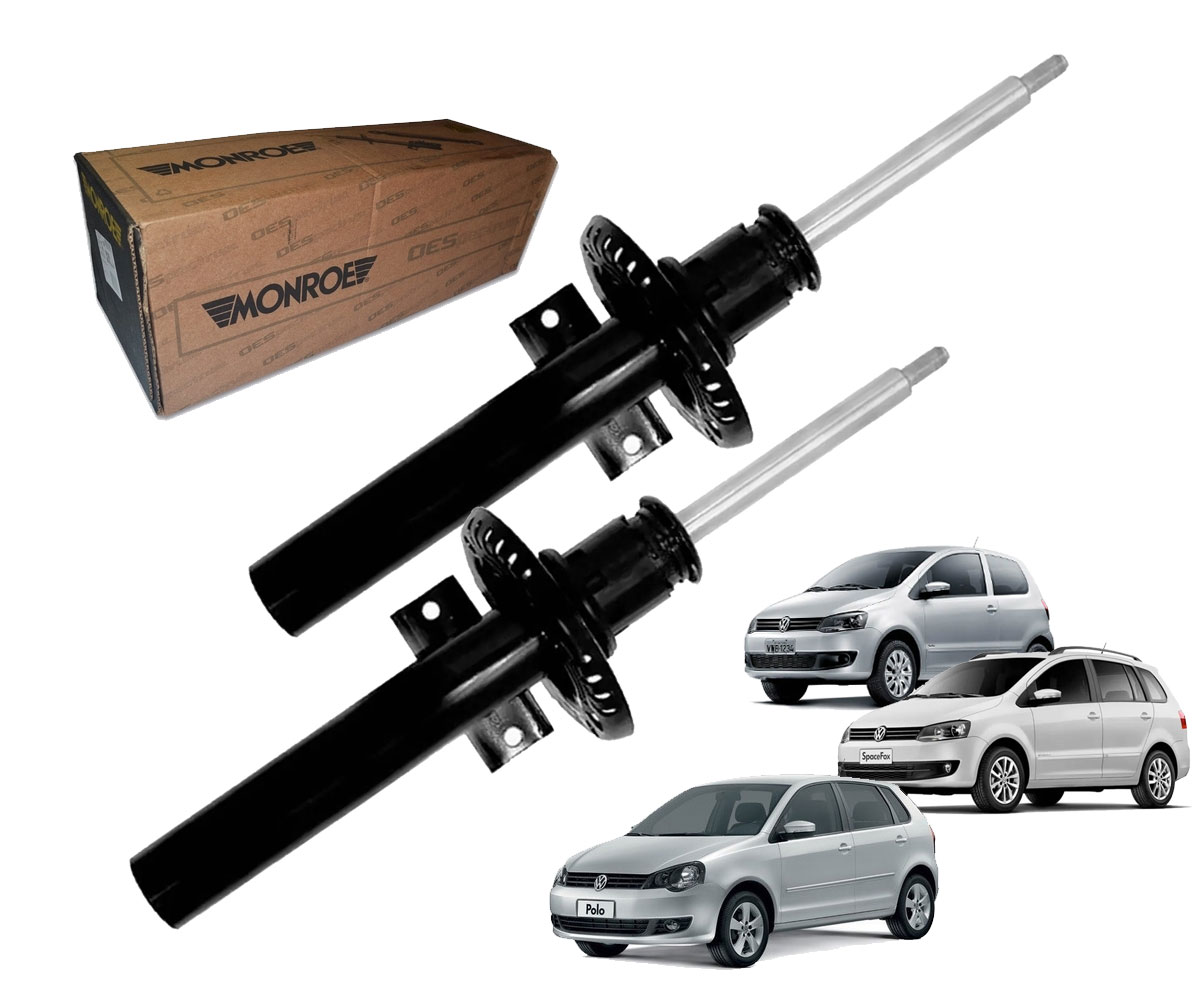 2 Amortecedor Polo Hatch 2007 2014 Traseiro SP271 Monroe Kit