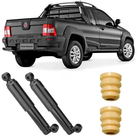 2 Amortecedor Strada 98 2017 Traseiro Motorista Passageiro Nakata Kit
