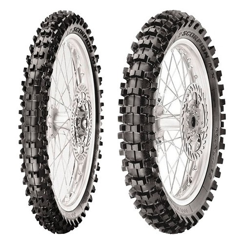 2 Pneu Moto Pirelli 80 100 21 51M 110 90 19 62M Scorpion MX32 Mid Soft