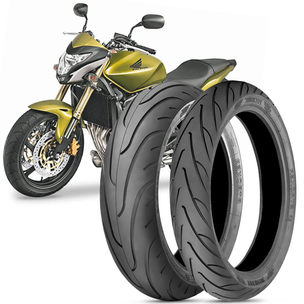 2 Pneu Moto Technic 180 55 17 73V 120 70 17 58V Stroker