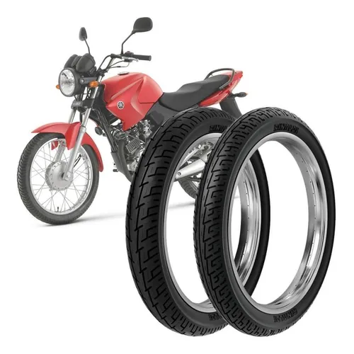 2 Pneu Moto Yamaha Ybr Rinaldi 90 90 18 57P 2 75 18 48P BS32