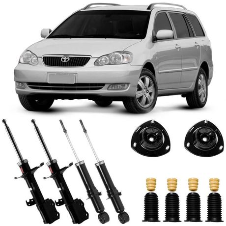 4 Amortecedor Toyota Corolla Fielder 2005 2008 Dianteiro Traseiro Kayaba KYB