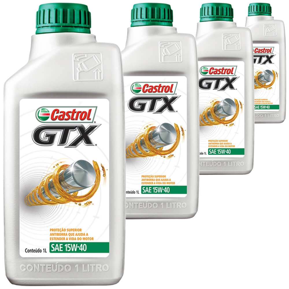4 Óleo Mineral 15W40 Gtx Anti Borra Castrol Jac