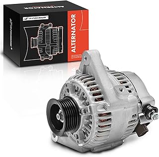 A-Premium Alternador compatível com Toyota Corolla 2005-2006, Matrix 2003-2006, Celica 2000-2005 e Pontiac Vibe 2003-2006, 1.8L, 12V 80A 6-Groove Pulley CW, Substituição # 102211-2351, 102211, 102211, 102211. 12351