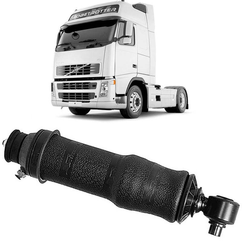 Amortecedor Cabine Volvo Fh 12 2004 2006 Dianteiro Bolsa Suspentech ST046