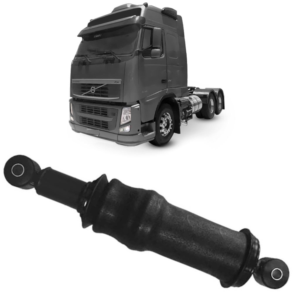 Amortecedor Cabine Volvo Fh 2010 2015 Traseiro Bolsa Globo 1651V