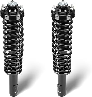 Conjunto de suportes dianteiros completos com amortecedor de mola de bobina compatível com Honda Civic 1996-2000, Acura EL 1997-2000, substitui 171291L 171291R, 2 peças