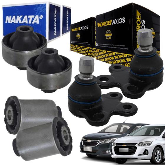 Bandeja Balança Onix Prisma Spin Dianteiro Motorista Pivô Bucha Nakata