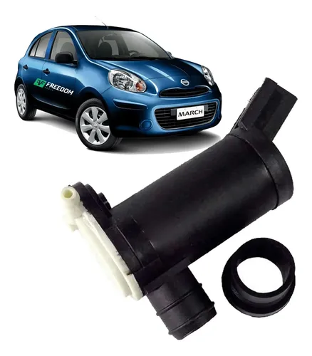 Bomba Esguicho Água Nissan March 2011 2020 12V 2 Saidas Branco Ds 31055