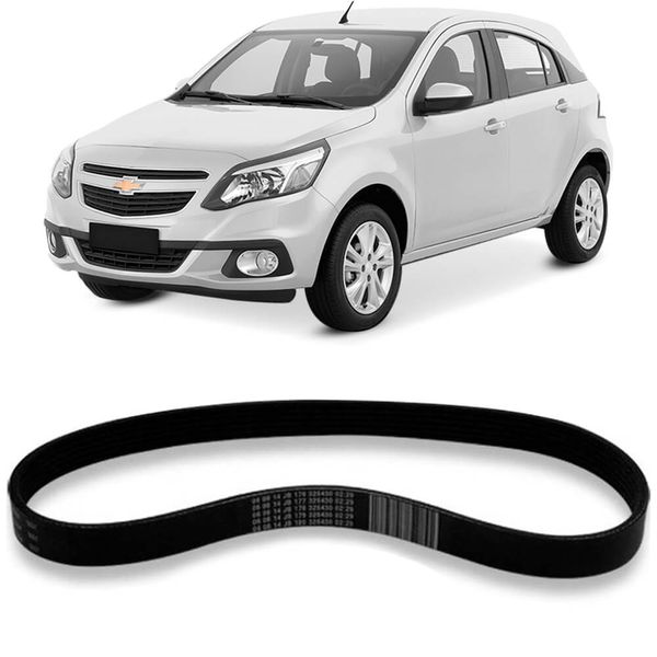 Correia Alternador Gm Chevrolet Agile 2010 2014 Micro V Gates