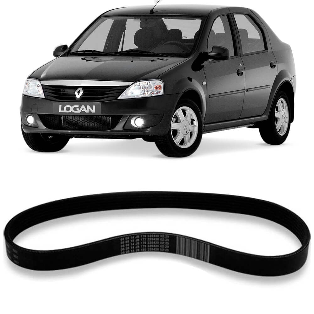 Correia Alternador Renault Logan 2008 2017 Micro V Gates