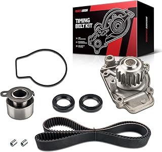 Torchbeam Kit de correia dentada para 1988-1991 CRX 1.5L, 1993-1995 Civic del Sol 1.5L, 1988-1989 Civic, 1990-1995 Civic 1.5L, OEM TS26143, ITM143, TBK143, WP40202. 6