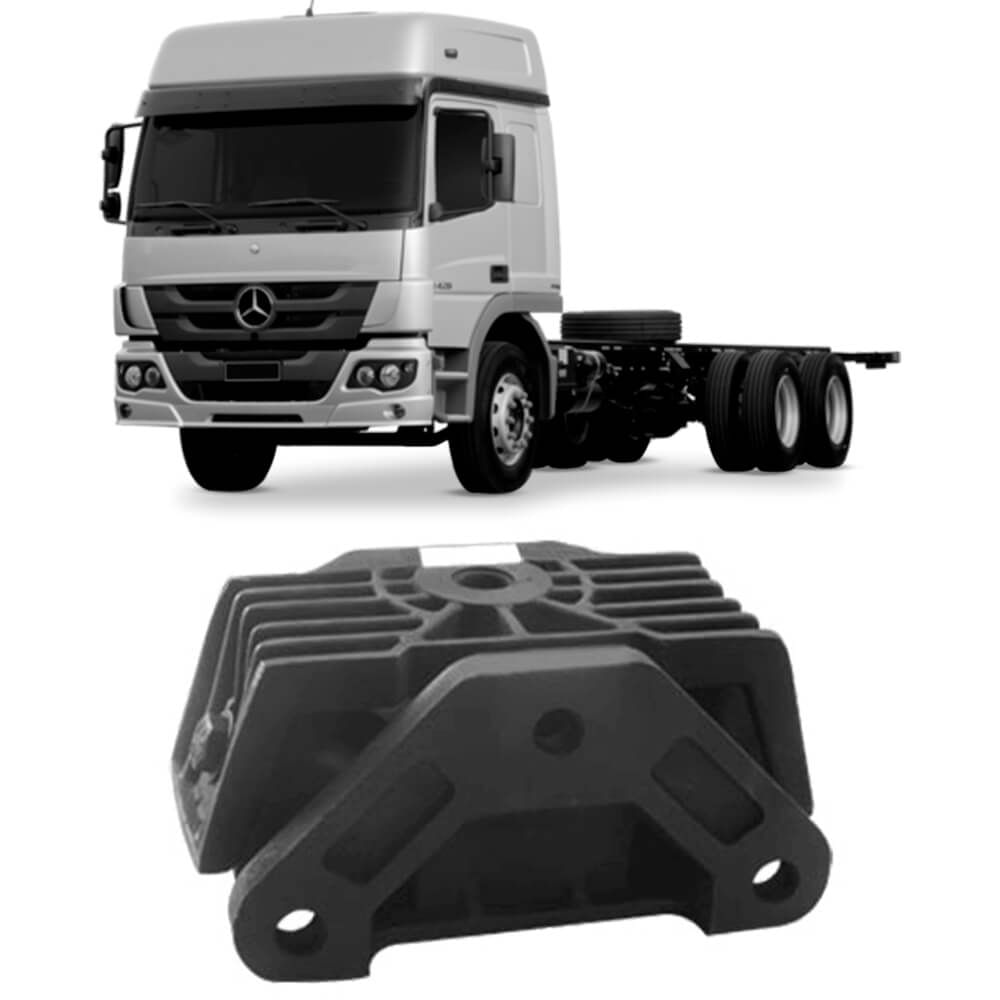 Coxim Mercedes-Benz Atego 2004 2012 Traseiro Motorista Suporte Rei