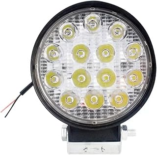 Farol Auxiliar Dianteiro Universal 12 24V 6000K Circular Direito Esquerdo