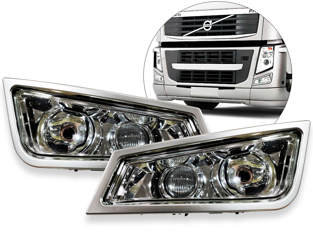 Farol Auxiliar Dianteiro Volvo Fh 420 2012 2016 Esquerdo Policarbonato