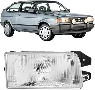 Farol Dianteiro Motorista Gol G7 Saveiro Voyage Mascara Negra H4 Arteb 0161032 H4, 0161032