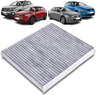 Filtro Cabine Ar Condicionado Nivus, Polo, Virtus, T-Cross, Virtus 1.0 12V MPI TSI 1.4 16V Carvão Ativado