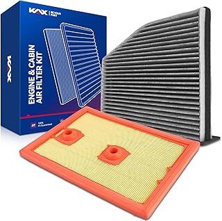 KAX Kit de filtro de ar para motor e cabine, substituição para Volkswagen Jetta 2013-2018 1.4T, substituição # CA11503 CF10373