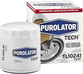 Purolator Filtro de óleo giratório TL10241 PurolatorTECH compatível com Ford Escape, Fusion, Focus, Edge, Explorer, Ranger, Fiesta, Toyota Tacoma, 4Runner, Tundra e Sienna