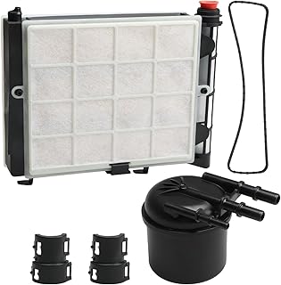 Elemento Filtro Combustível Diesel Compatível Com Ford F-250, F-350, F-450, F-550 Super Duty 6.7L Powerstroke V8 2017-2023, Substitui Os Números: Fd-4624, Fd-4625, Hc3Z-9N184-B E Hc3Z-9N184-C