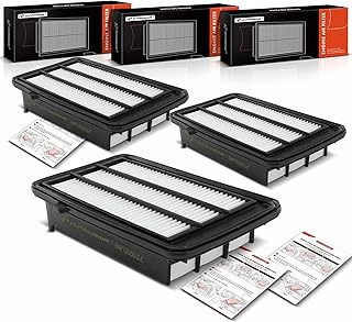 A-Premium Filtro de ar de motor de 3 peças compatível com modelos Honda - Civic 2016 2017 2018 2019 2020 2021, CR-V 2017 2018 2019 2020 2021 2022 2023-1.5L L4 Engine