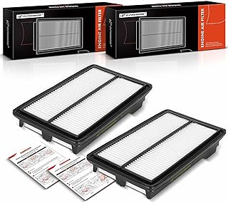 A-Premium Filtro de ar do motor de 2 peças compatível com Honda Civic 2006-2011, Element 2007-2011, 2.0L 2.4L, substituição # 17220RRAA00, 17220-RRA-A00