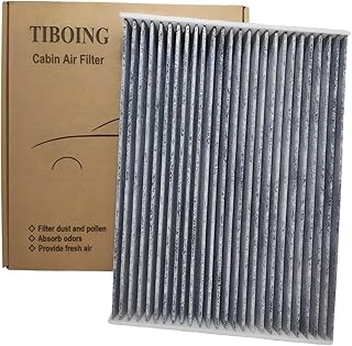 Filtro de ar de cabine, modelo AC102001T (CF11182), contém carvão ativado e é aplicável a Honda Civic, CR-V, CR-Z, Fit, Odyssey, para Acura MDX, RDX, TLX, Integra e outros modelos