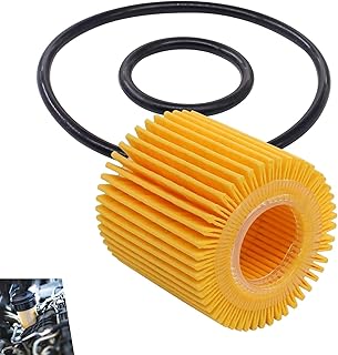 Filtro de óleo de motor de carro, papel de filtro de óleo multicamadas com anel de vedação, OEM # 04152-YZZA6 04152-37010, compatível com 09-18 Corolla 10-18 Prius 09-14 Matrix Levin NOAH C-HR