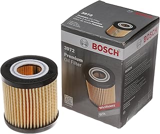 Bosch Automotive Filtro de óleo premium Filtech 3972 para Lexus ES350, GS200t, GS300 Toyota Camry, Highlander, RAV4, Sienna, Tacoma, Venza