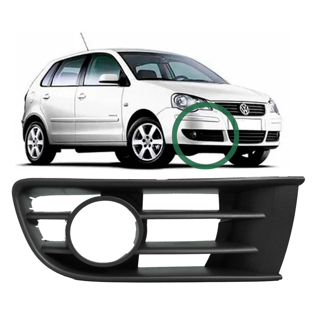 Grade Farol Aux VW Polo 03 06 Le S Furo 162893