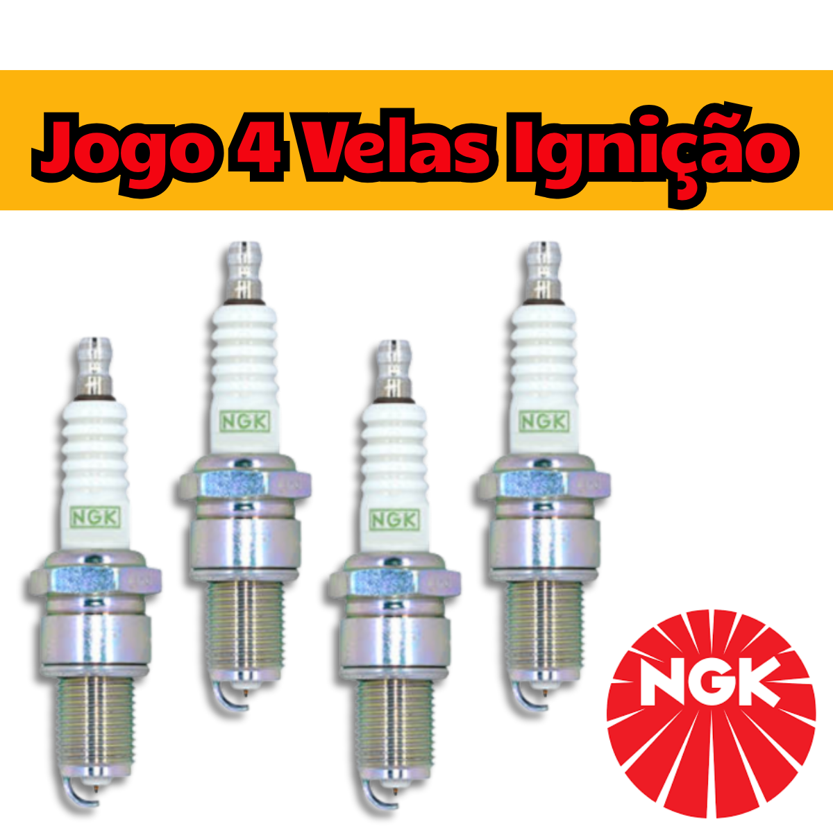 Jogo Vela Ignição Fiat Doblo 1 8 2006 2018 Green Ngk NGK Green