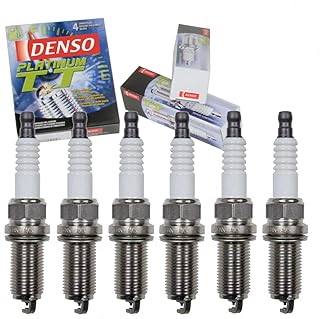 6 velas de ignição DENSO Platinum TT compatíveis com Hyundai Santa Fe 2.7L V6 2007-2009