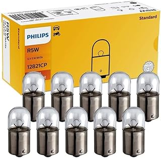 Lâmpada Sinalização 12V 5W - Philips 12821CP/PER-12821-CN (10 peças)