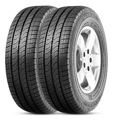 Kit 2 Pneu Semperit By Continental Aro 16 205 75R16 110R 8PR Van Life 2