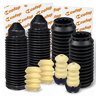 4 Kit Batente Coifa Amortecedor Dianteiro e Traseiro Compatível com Gol G2 G3 G4 G5 Parati Voyage