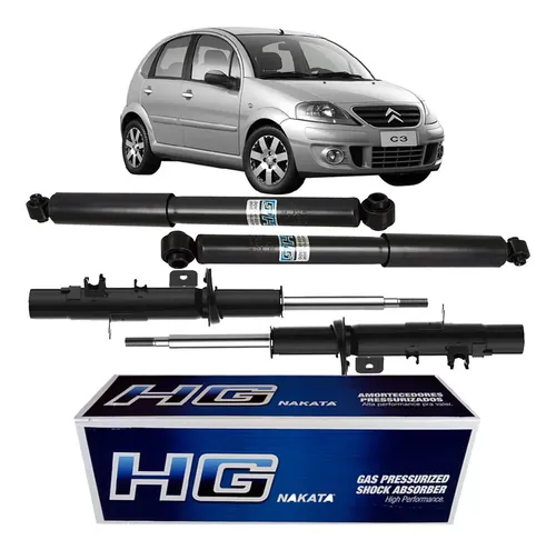 Kit Amortecedor Dianteiro Citroën C3 2003 2012 Direito Esquerdo Citroën