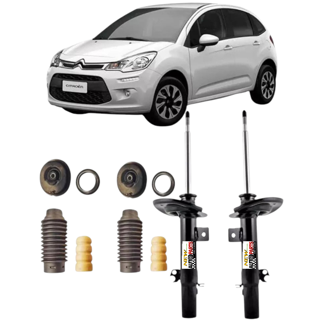 Kit Amortecedor Dianteiro Citroën C3 2010 2016 Direito Esquerdo