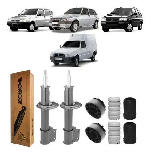 Kit Amortecedor Dianteiro Fiat Uno 1985 1995 Direito Esquerdo