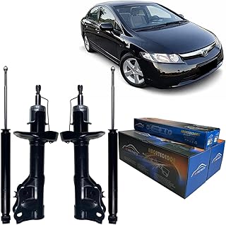 KIT AMORTECEDOR DIANTEIRO + TRASEIRO NEW CIVIC 2006/2011 POWER GÁS (BAD05014 BAD05013 BAD05015(x2) YIMING)
