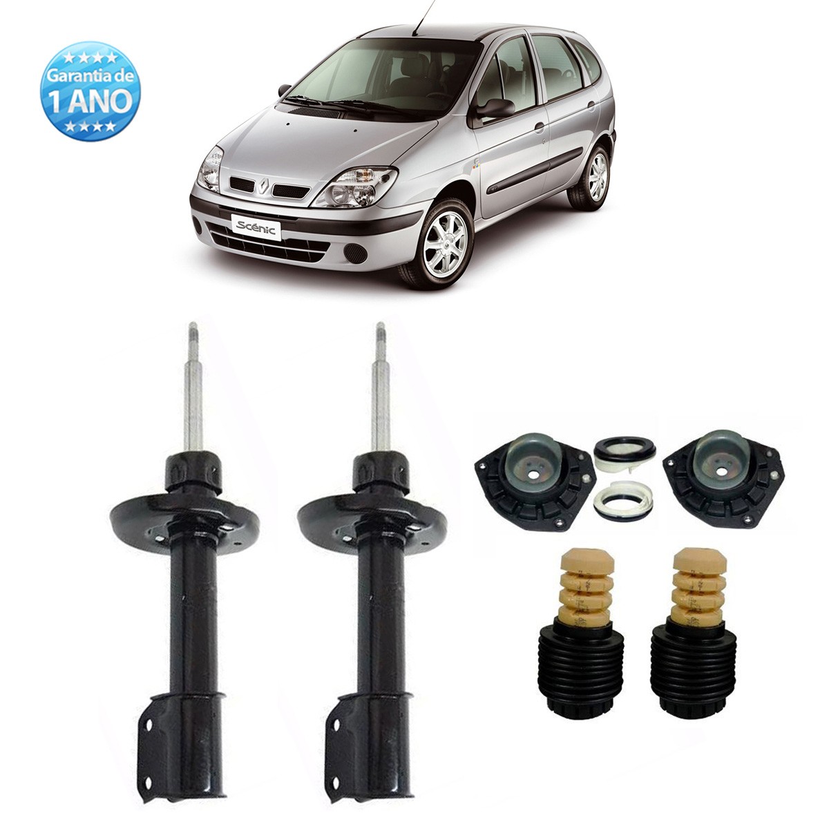 Kit Amortecedor Dianteiro Renault Scenic Megane